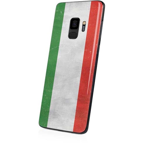 Italy Flag Distressed Galaxy S9 Skin